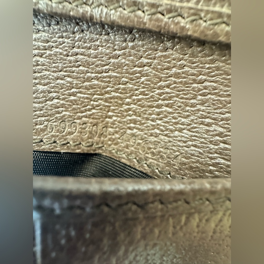 Gucci Jumbo GG Canvas and Leather Bifold Wallet Beige Brown - Picture 7 of 10